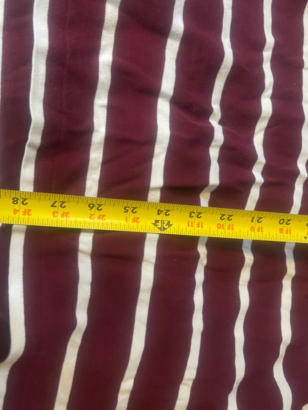 Ralph Lauren burgundy and White Striped Polo Shirt - Picture 6 of 6